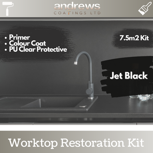 AndCoat Worktop Restoration Kit - Jet Black