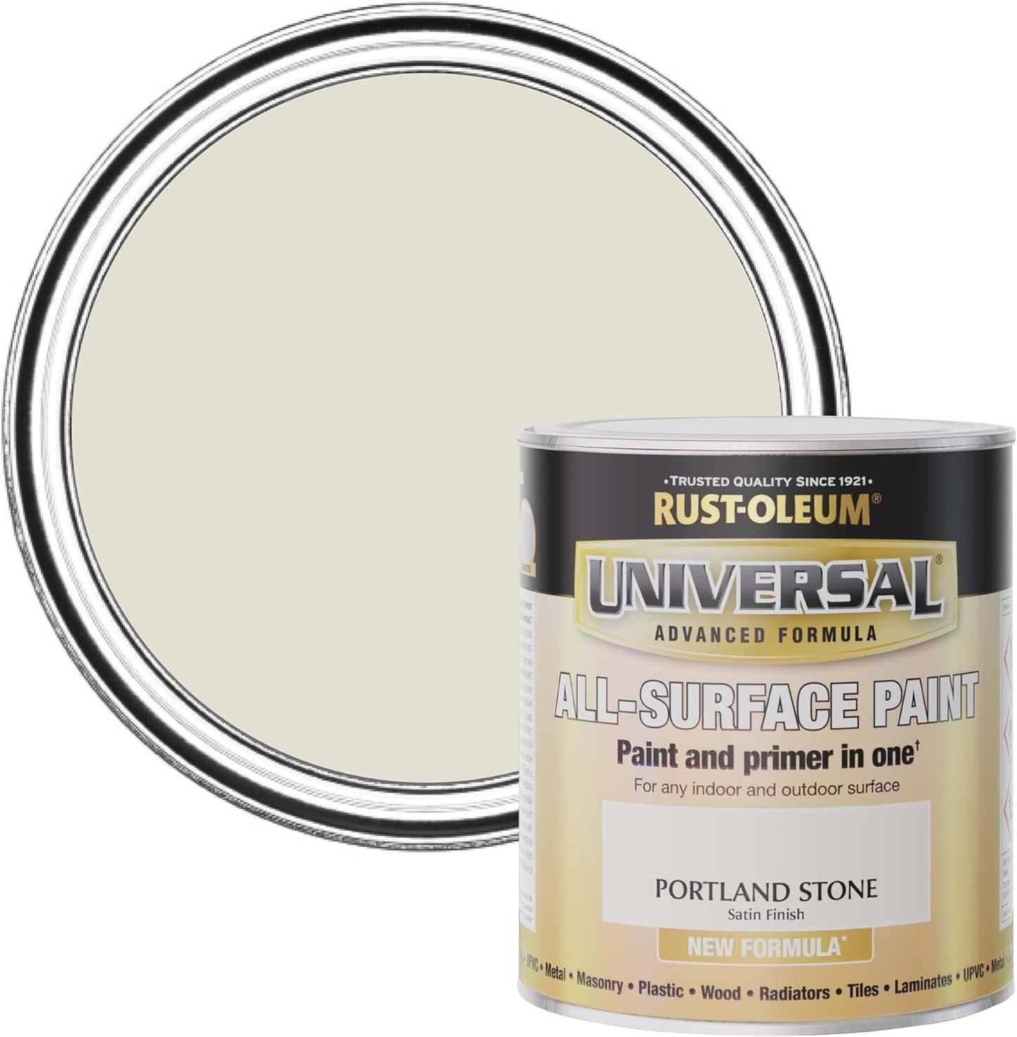 Rust-Oleum Universal All-Surface - Portland Stone Satin - 750ml
