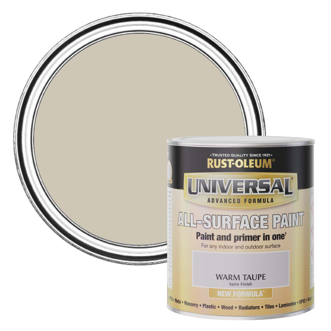 Rust-Oleum Universal All-Surface - Warm Taupe Satin - 750ml