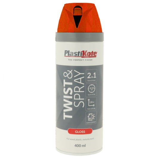 Plastikote Twist & Spray Gloss Bright Red - 400ml