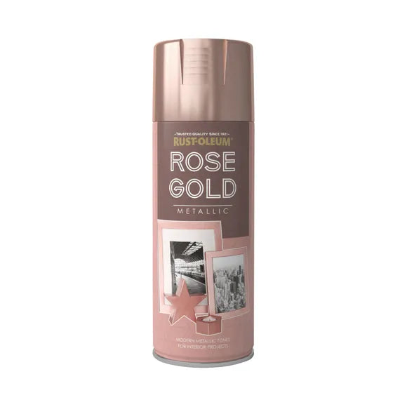 Rustoleum metallic spray rose gold