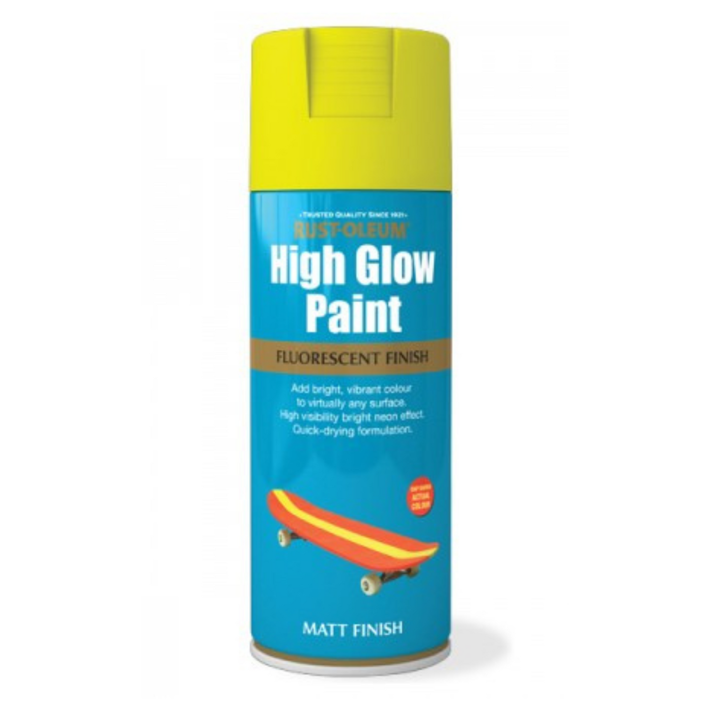 Rustoleum high glow spray yellow