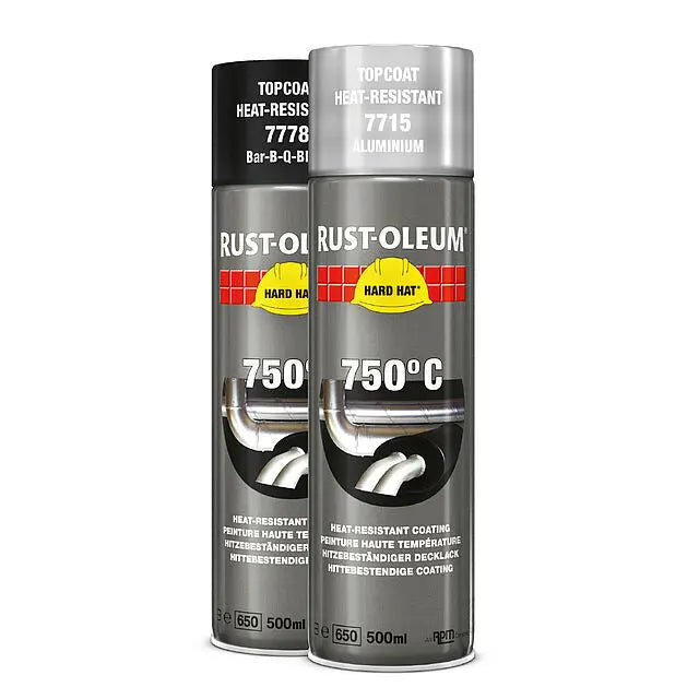 Rust Oleum 7778 Black Heat Resistant Aerosol 500ml