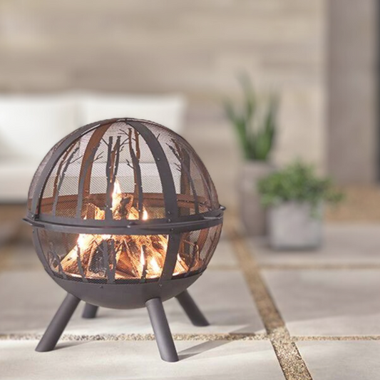 Outdoor Fire Pit In Rust-Oleum BBQ