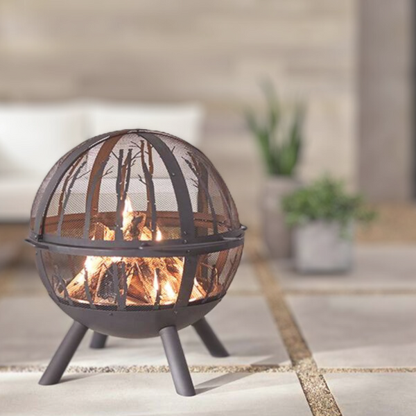 Outdoor Fire Pit In Rust-Oleum BBQ