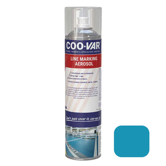 Coo-Var line marking aerosol can on a white background