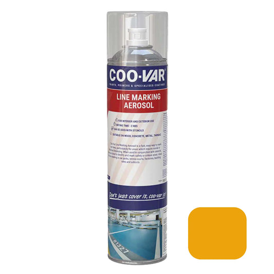 Coo-Var line marking aerosol can on a white background