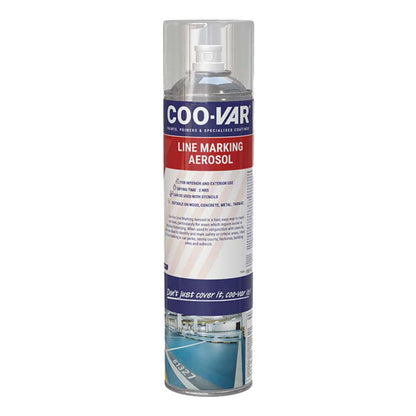 COO-VAR line marking aerosol spray can on a white background