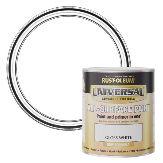 Rust-Oleum Universal All-Surface - White Gloss - 750ml