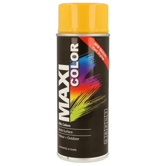 MaxiColor Spray Gloss Gold Yellow RAL 1004 - 400ml