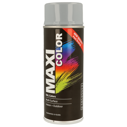 MaxiColor Spray Gloss Silver Grey RAL 7001 - 400ml