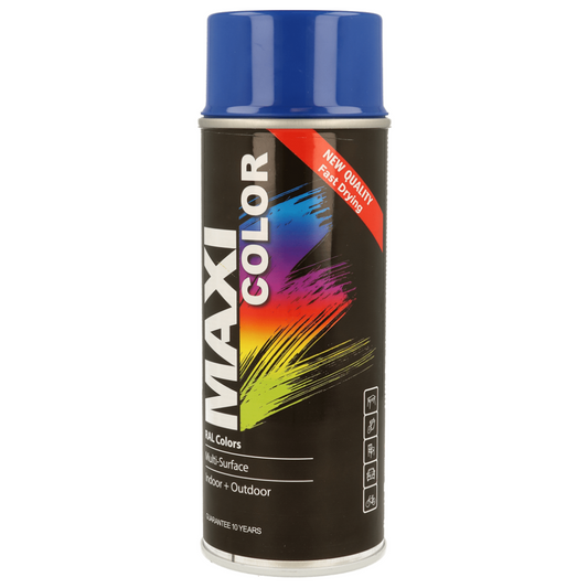 MaxiColor Spray Gloss Ultra Marine Blue RAL 5002 - 400ml