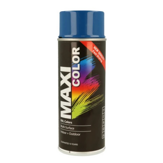 MaxiColor Spray Gloss Genetian Blue RAL 5010 - 400ml