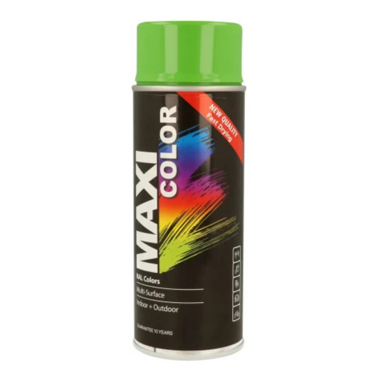 MaxiColor Spray Gloss Yellow Green RAL 6018 - 400ml