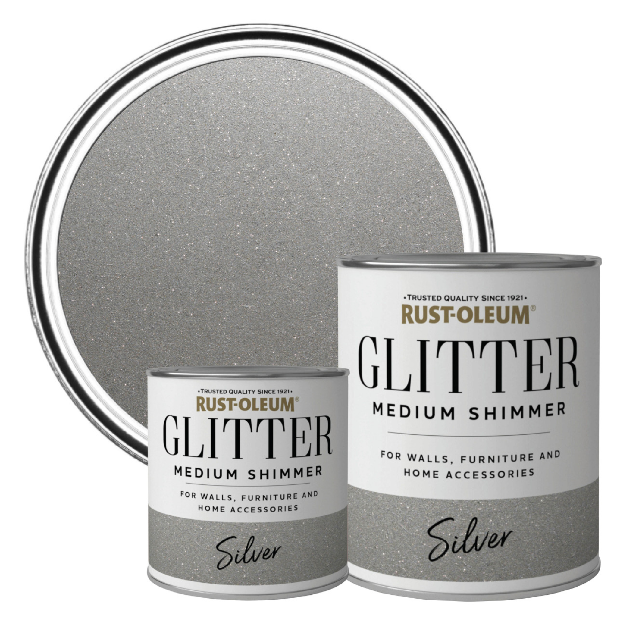 Rust Effect Silver Rust-Oleum Medium Shimmer Silver - 750ml – Andrews Aerosols