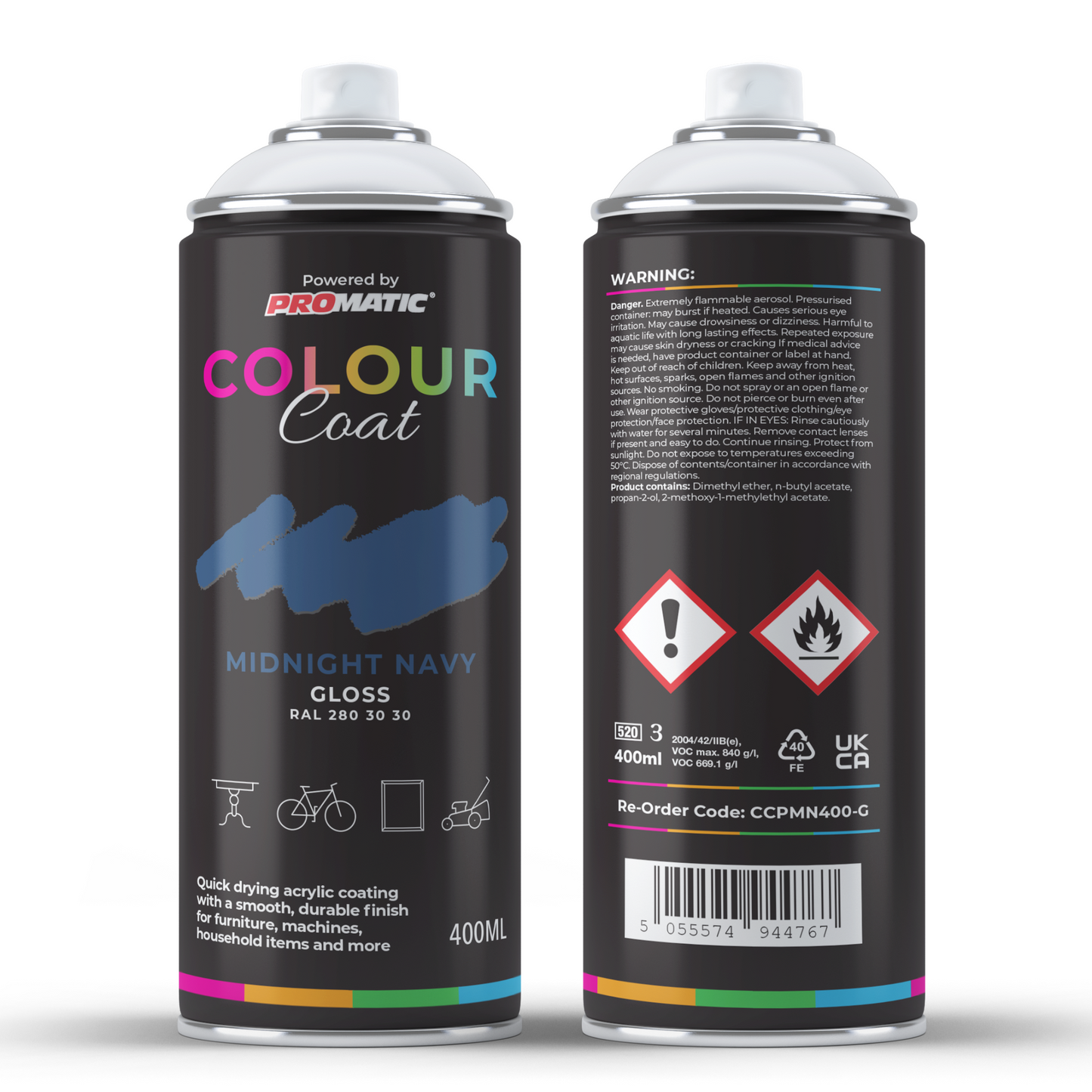 ProMatic ColourCoat Midnight Navy Gloss - 400ml