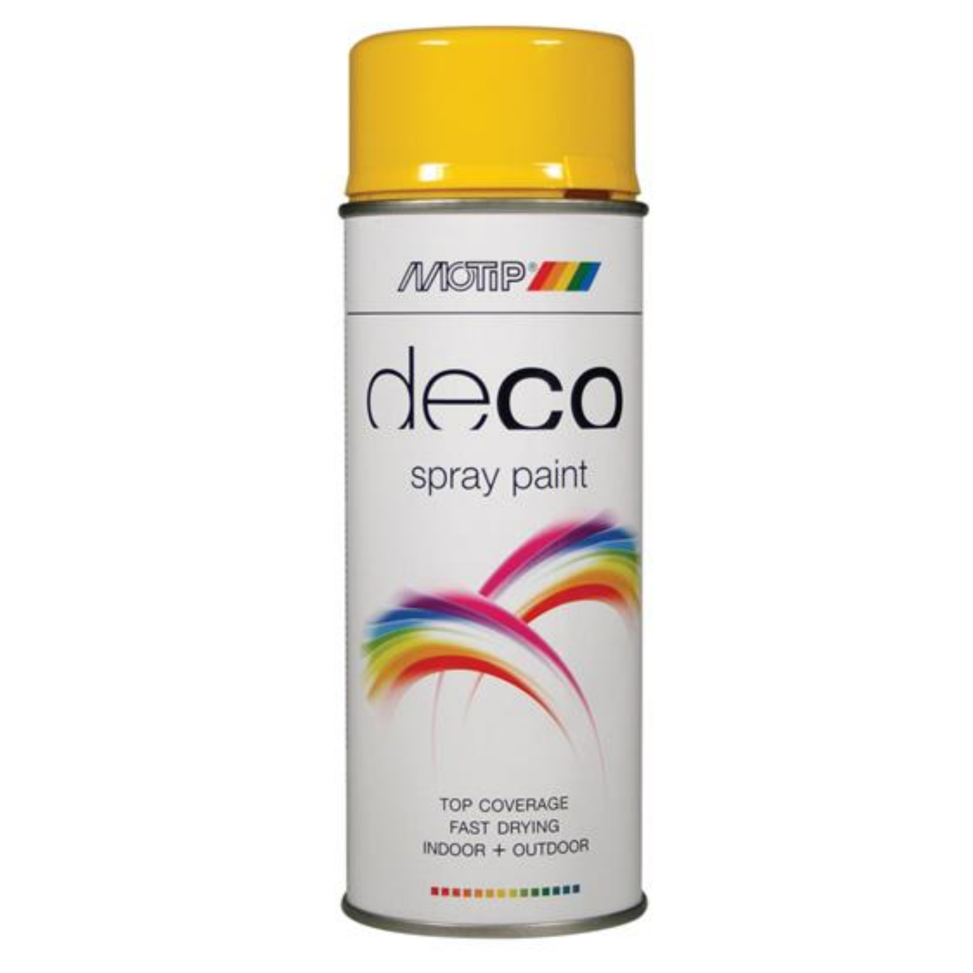 Motip Deco Spray High Gloss RAL 1021 Rapeseed Yellow - 400ml