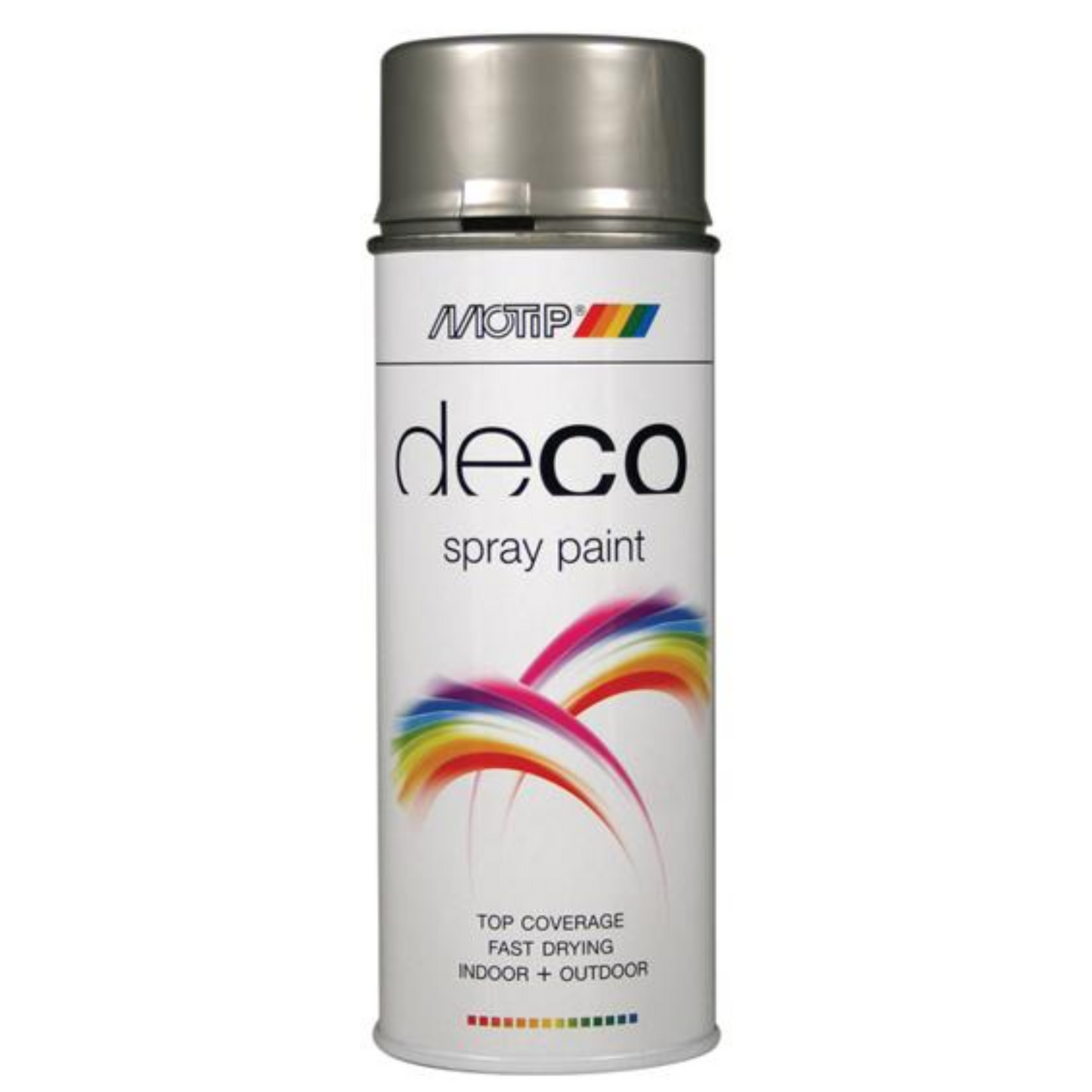 Motip Deco Spray High Gloss RAL 9006 White Aluminium  - 400ml