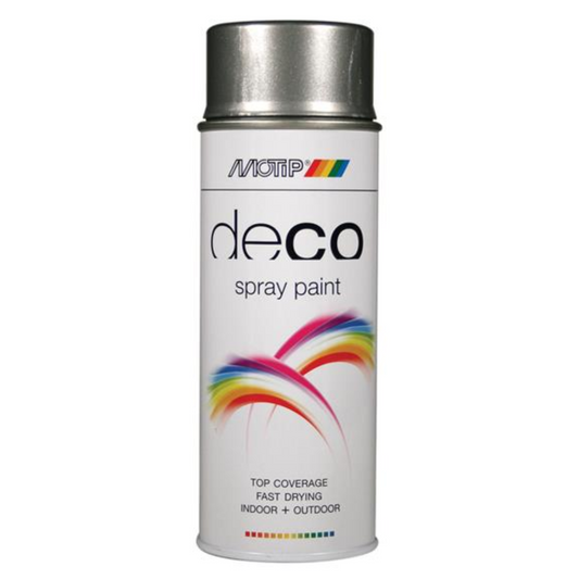 Motip Deco Spray High Gloss RAL 9007 Grey Aluminium - 400ml