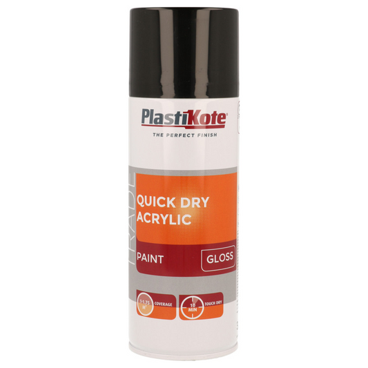 PlastiKote Quick Dry Acrylic Spray Gloss Black