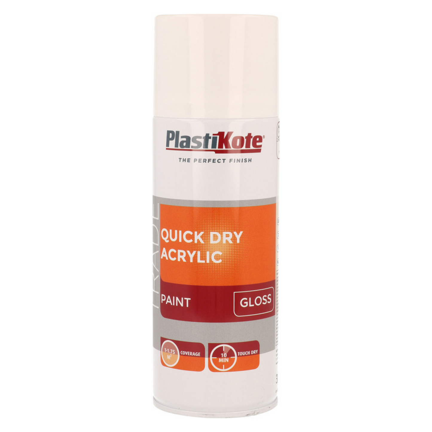 PlastiKote Quick Dry Acrylic Spray Gloss White