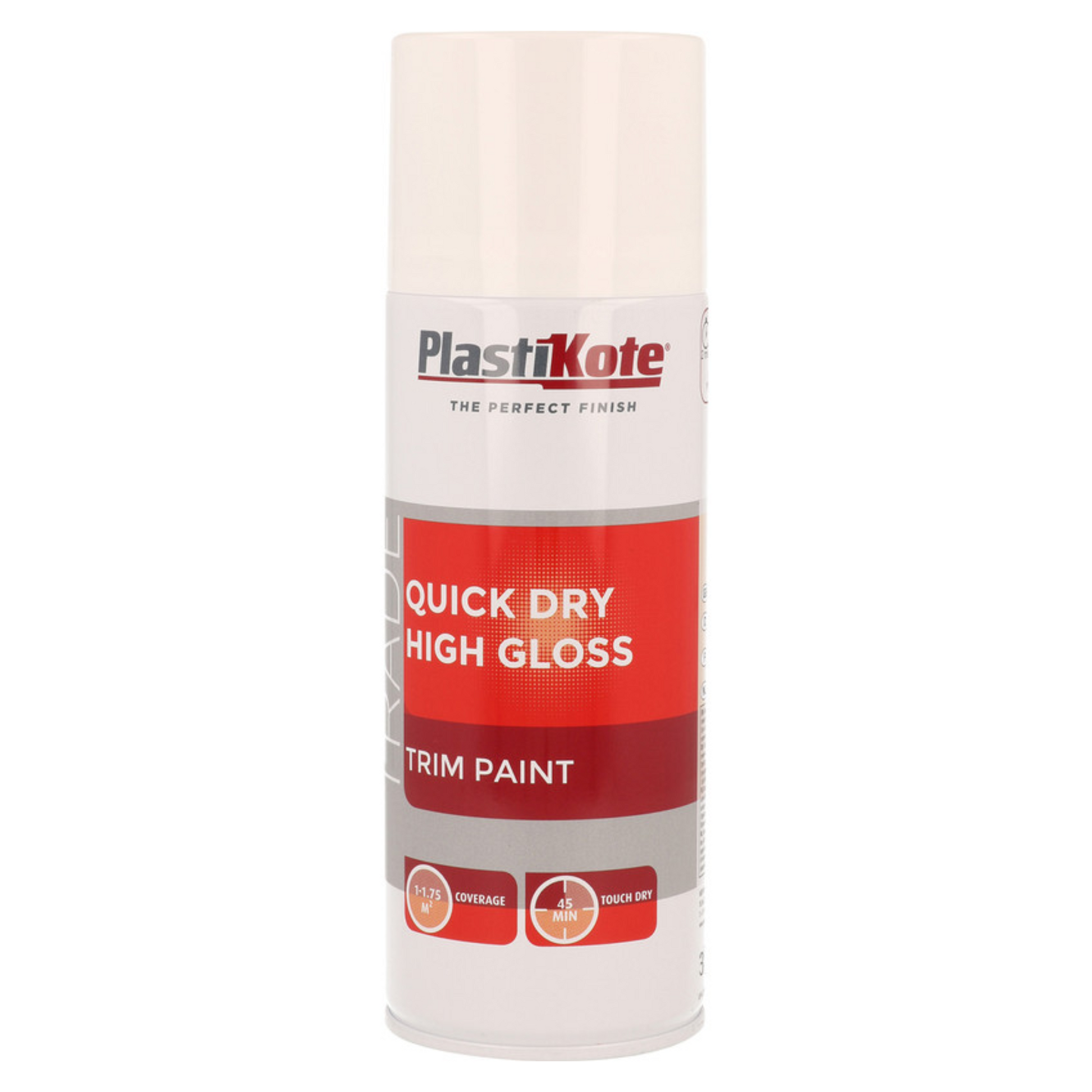 PlastiKote Quick Dry High Closs Trim Spray White