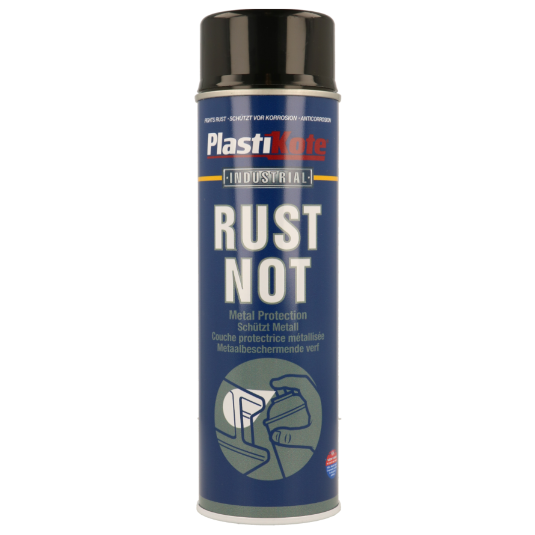 PlastiKote Industrial Rust Not Spray Gloss Black - 400ml – Andrews Aerosols