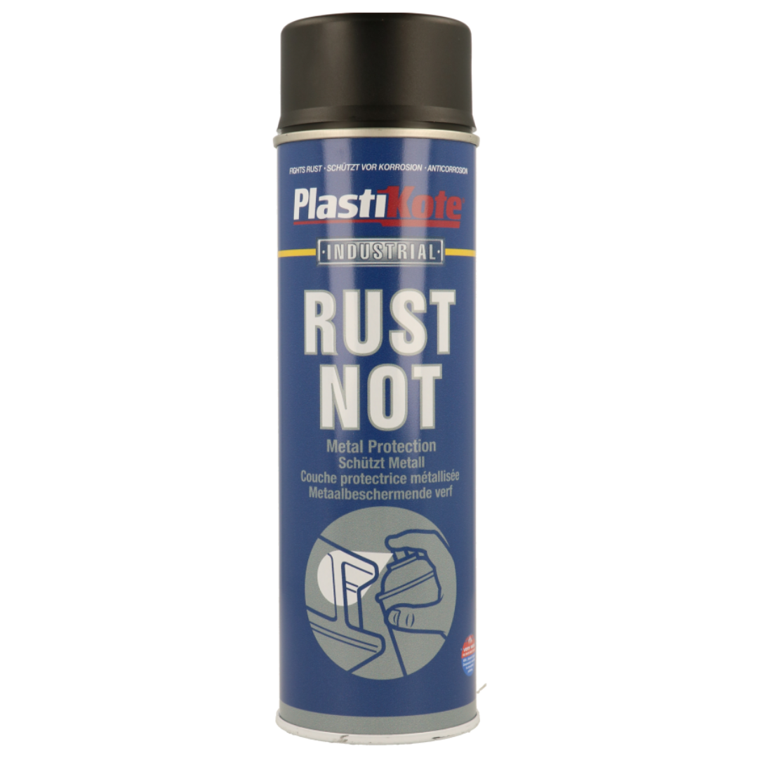 PlastiKote Industrial Rust Not Spray Matt Black - 400ml – Andrews Aerosols