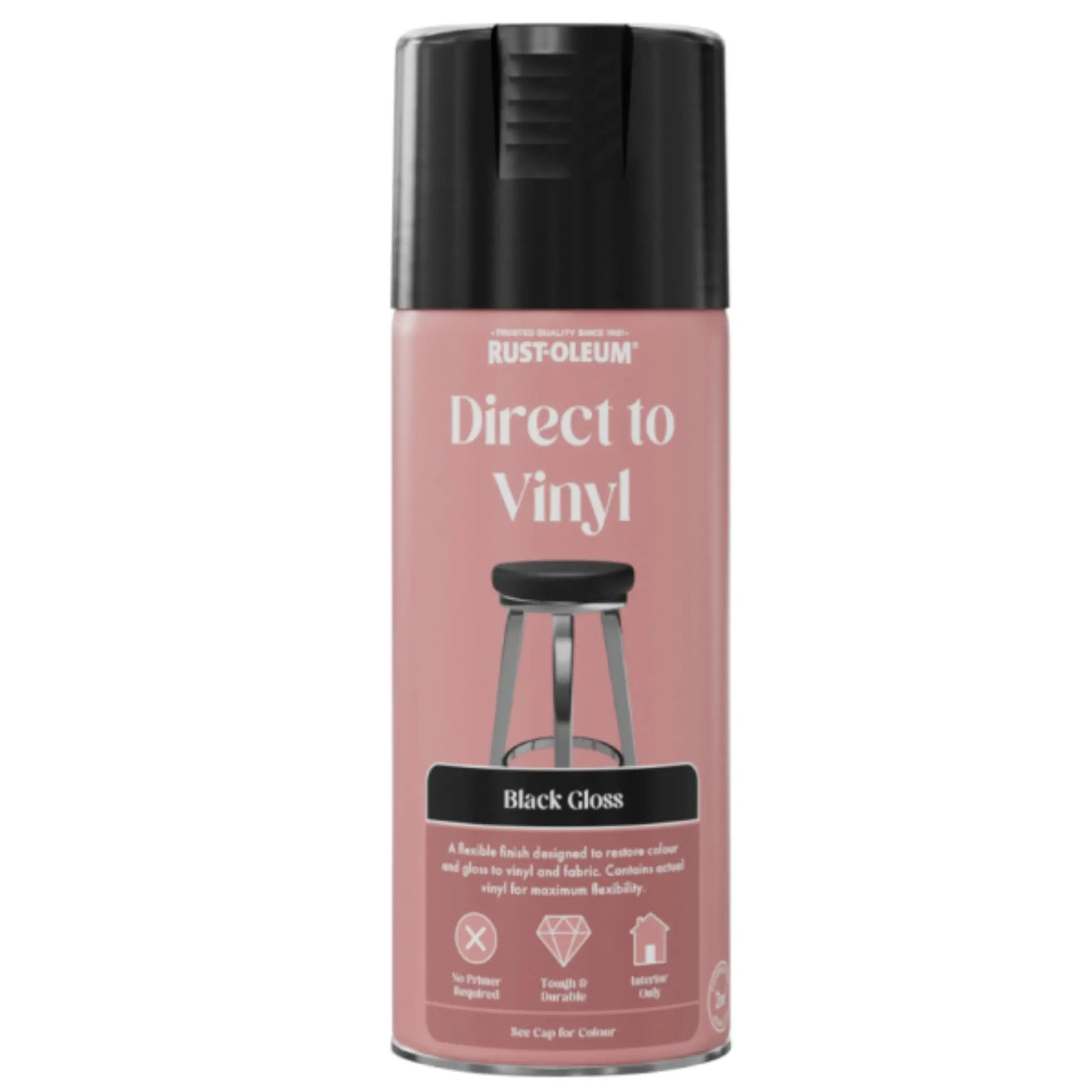 Rust-Oleum Direct to Vinyl spray can on a white background