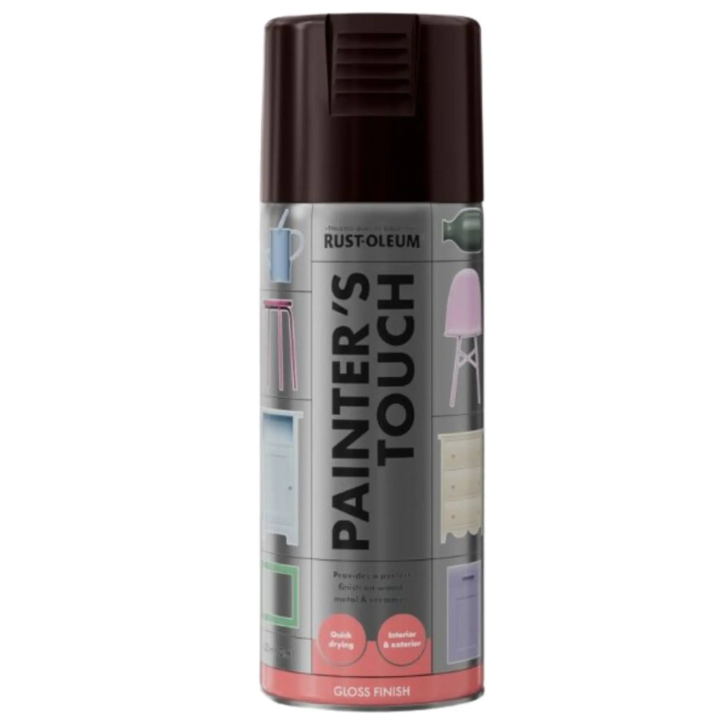 Rust-Oleum Painter's Touch spray paint can on a white background