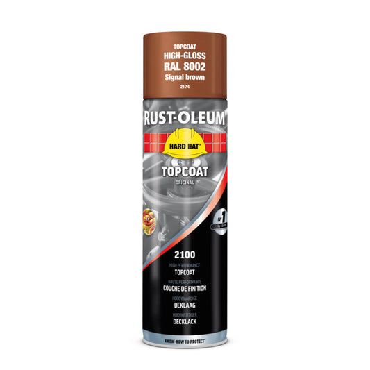 Rust-Oleum spray paint can on a white background
