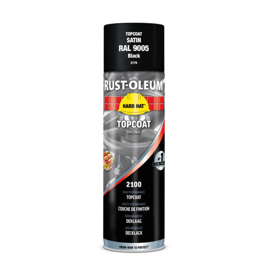 Rust-Oleum spray paint can on a white background