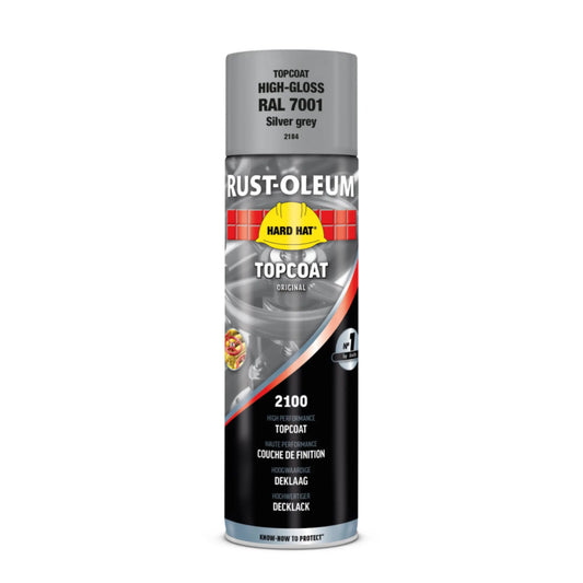 Rust-Oleum spray paint can on a white background