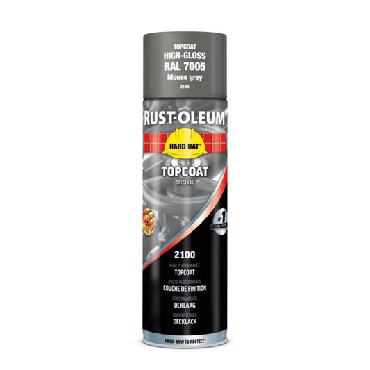 Rust-Oleum spray paint can on a white background