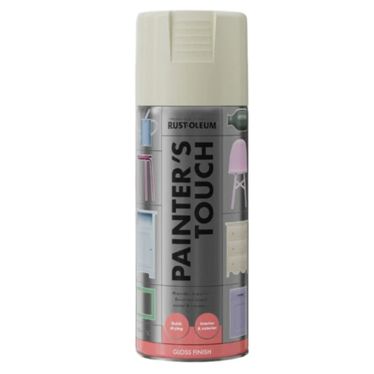 Painters Touch Almond Gloss on a white background