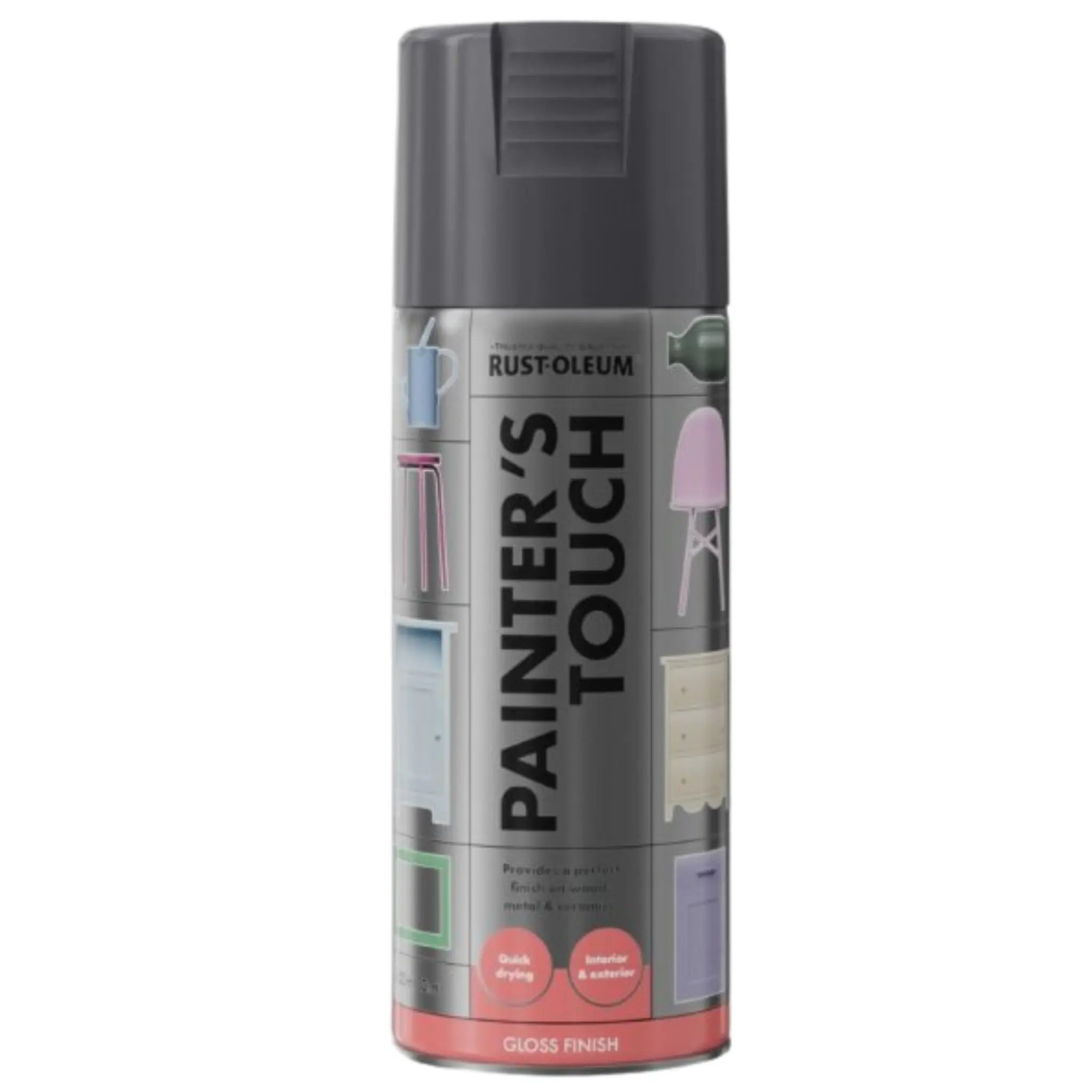 Rust-Oleum Painter's Touch spray paint can on a white background