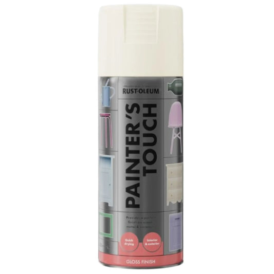 Rust-Oleum Painter's Touch spray paint can on a white background