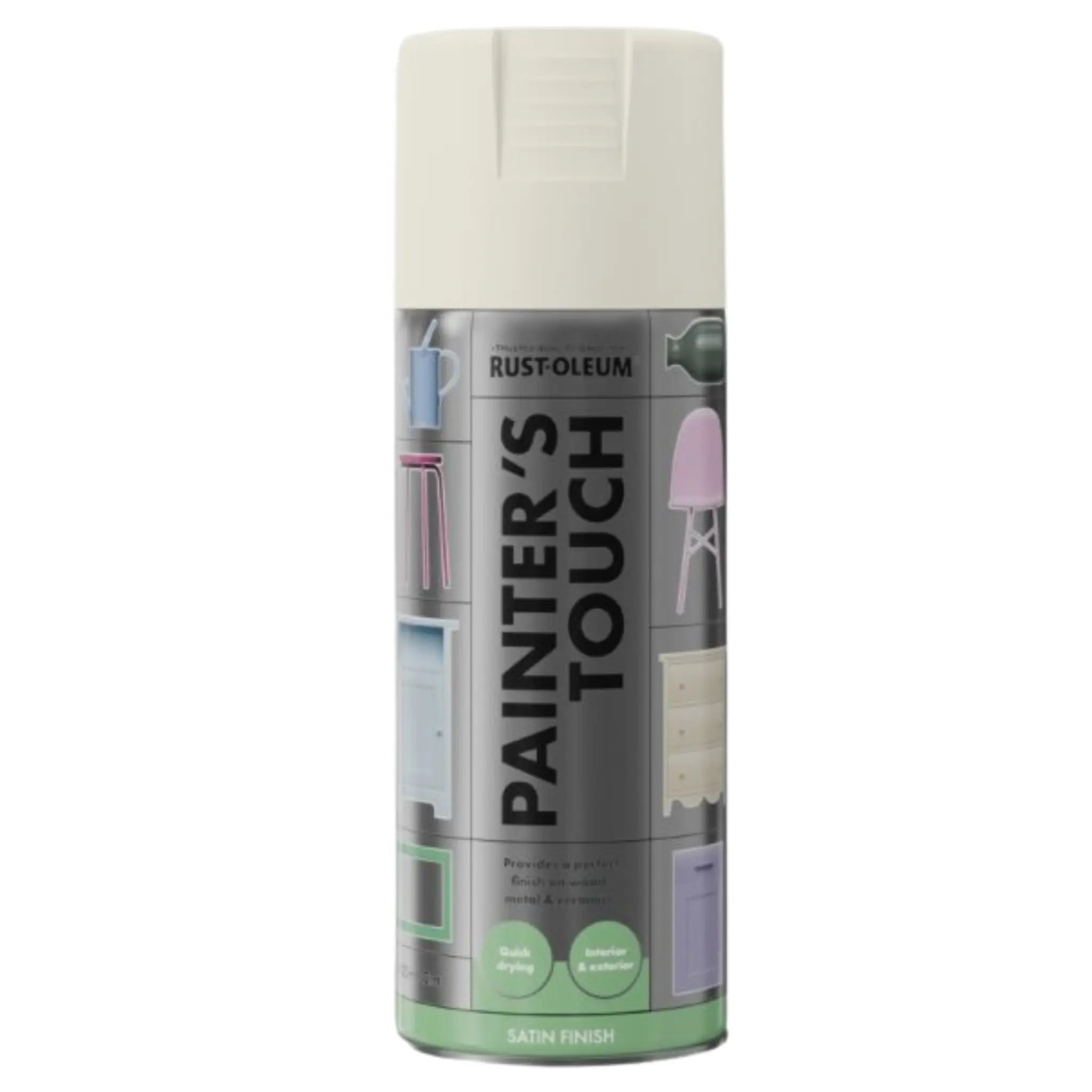 Rust-Oleum Painter's Touch spray paint can on a white background