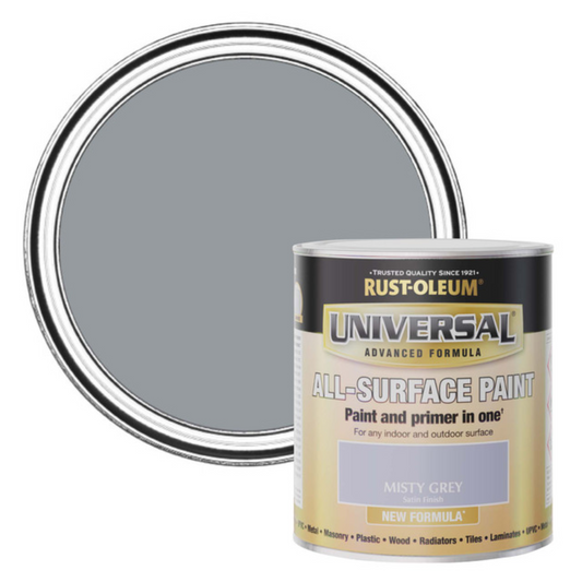 Rust-Oleum Universal All-Surface - Misty Grey Satin- 750ml