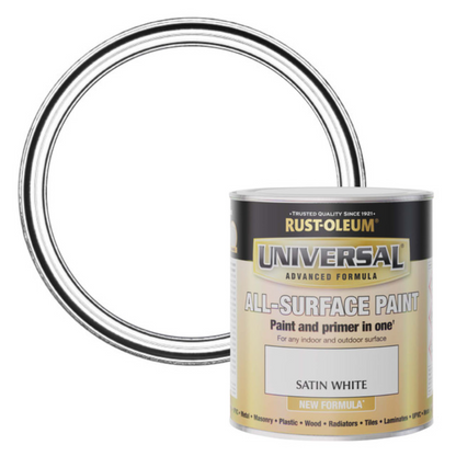 Rust-Oleum Universal All-Surface - White Satin - 750ml