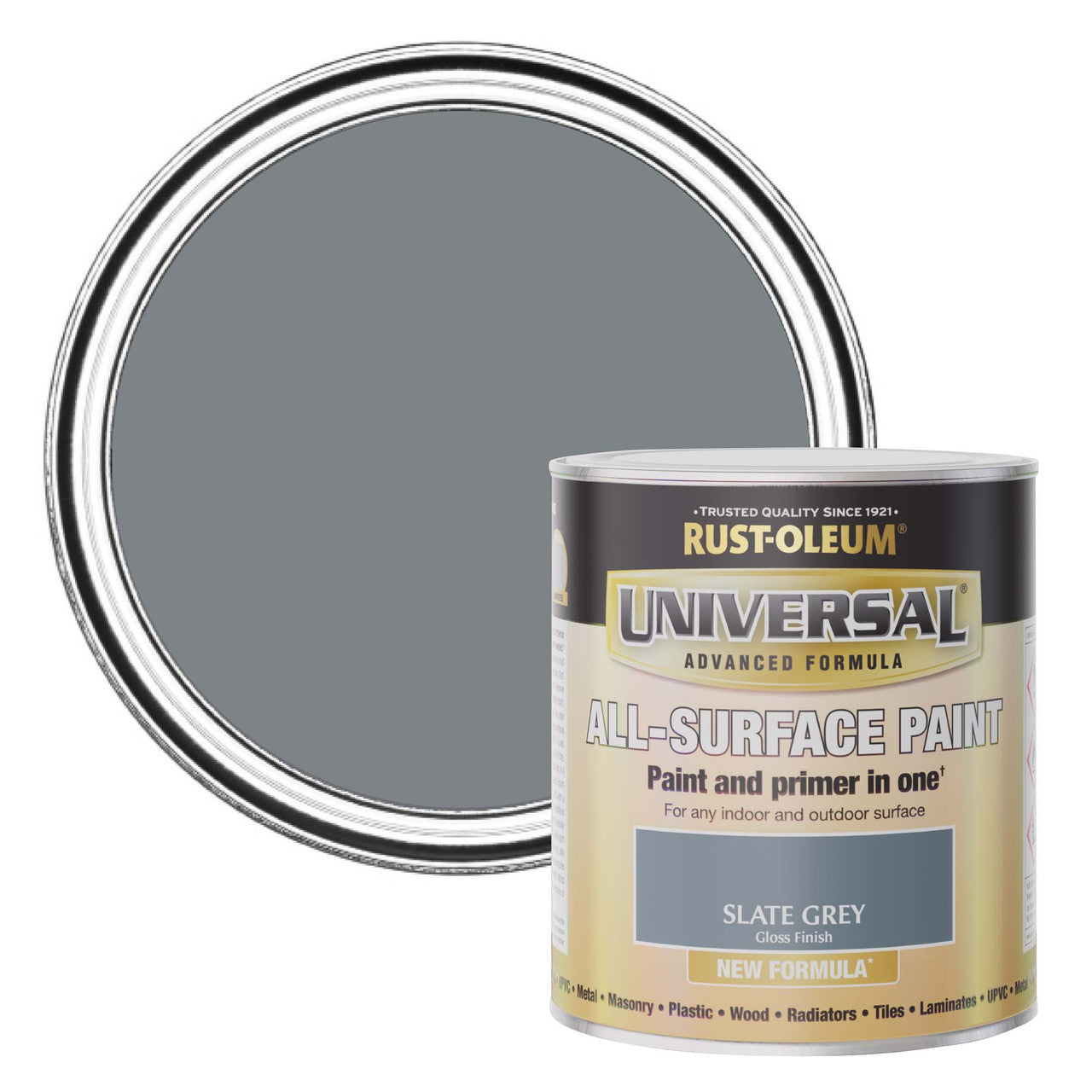 Rust-Oleum Universal All-Surface - Slate Grey Gloss - 750ml