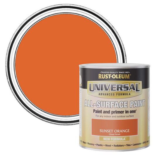 Rust-Oleum Universal All-Surface - Sunset Orange Gloss - 750ml