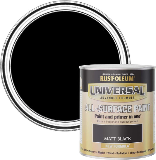 Rust-Oleum Universal All-Surface - Black Matt - 750ml