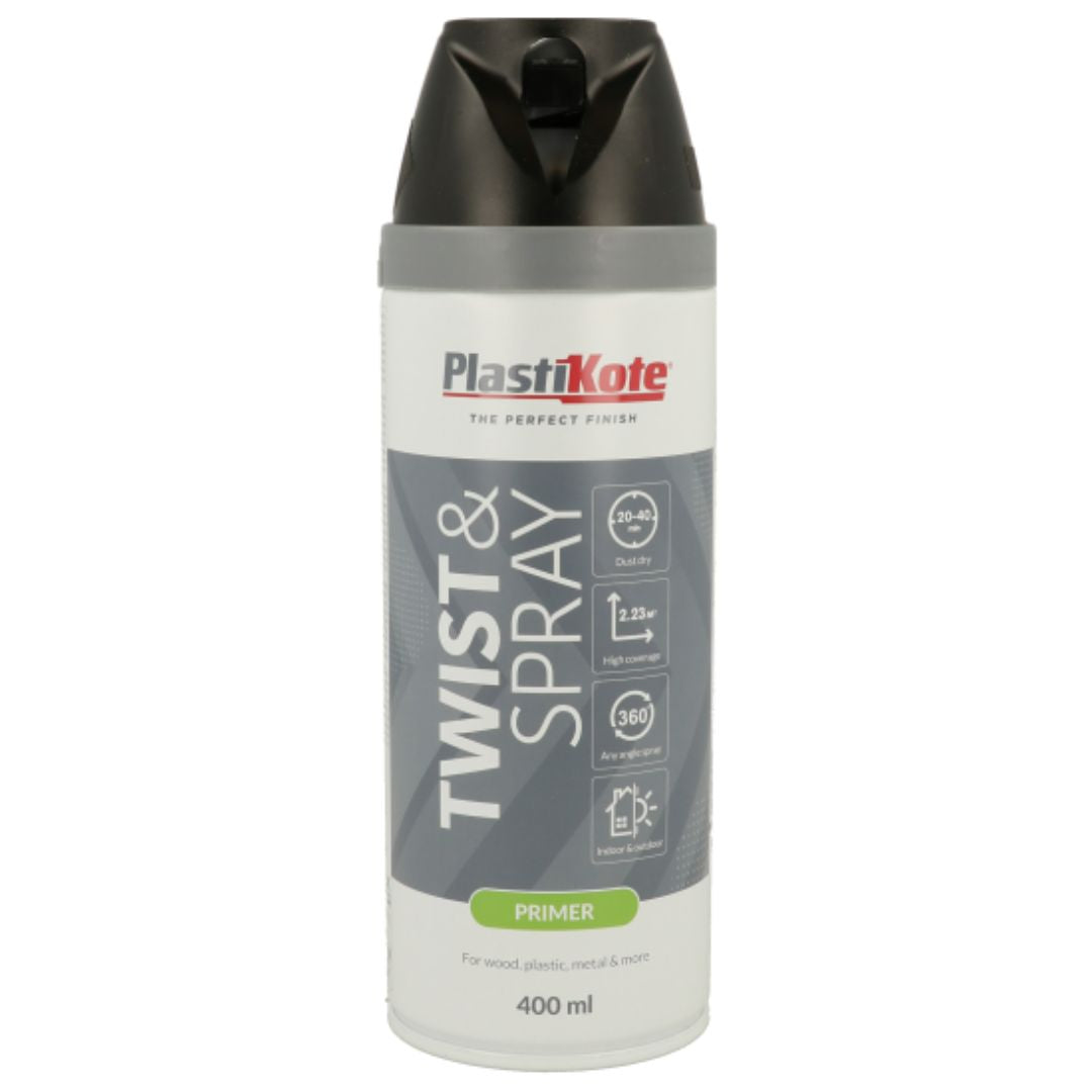 Plastikote Twist & SPray Primer Black - 400ml