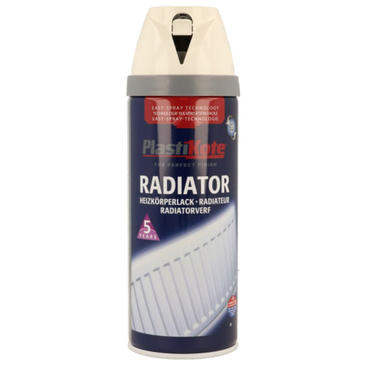 Plastikote Twist & Spray Radiator Gloss White - 400ml