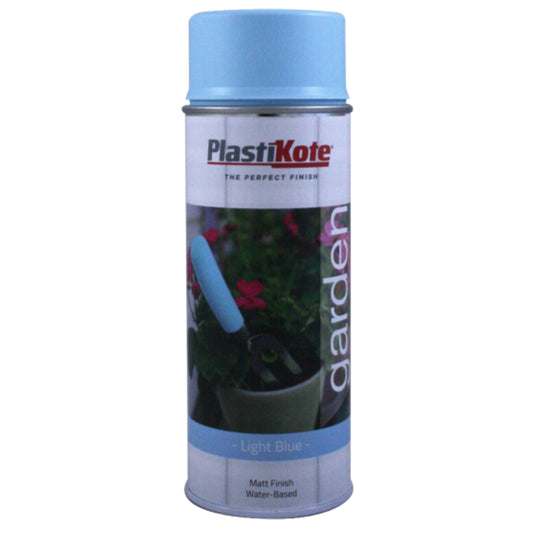 Plastikote Garden Colours Spray Paint Light Blue - 400ml 