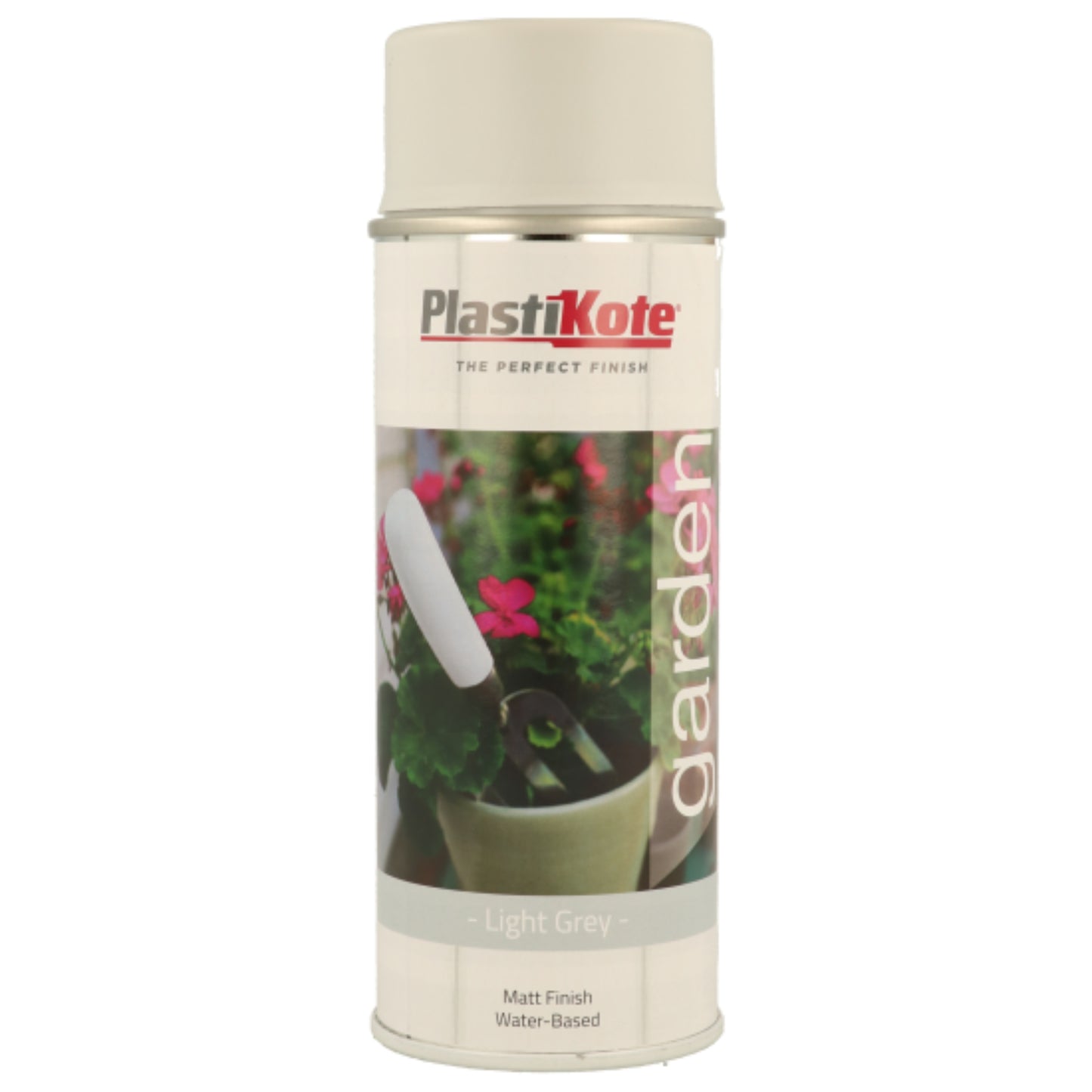 Plastikote Garden Colours Spray Paint Light Grey - 400ml