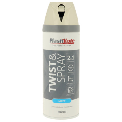 Plastikote Twist & Spray Matt Georgian Stone - 400ml