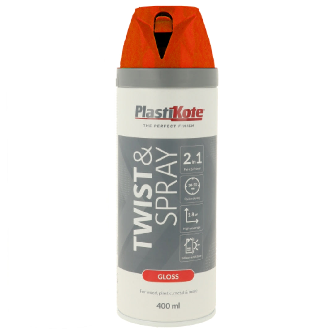 Plastikote Twist & Spray Gloss Bright Red - 400ml 