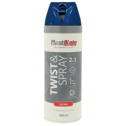 Plastikote Twist & Spray Gloss Pacific Blue - 400ml